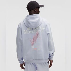 Lululemon Steady State Pullover Hoodie Mindful Movement Graphic Serene Blue